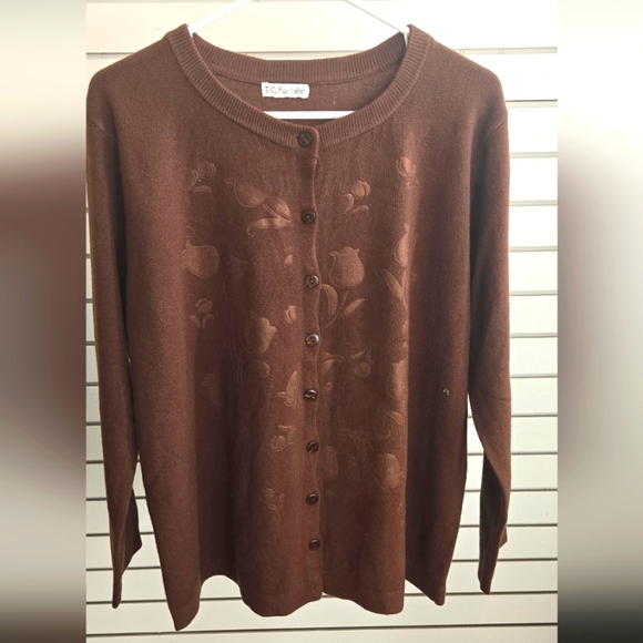 Vintage Brown XL Acrylic Sweater  Flawless. - Picture 1 of 3